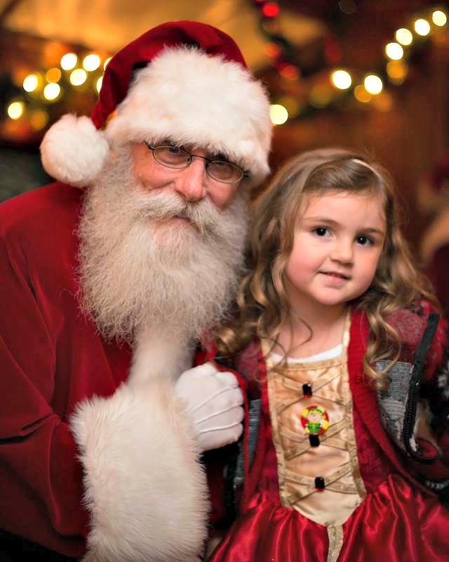 Santa with LIttle Girl